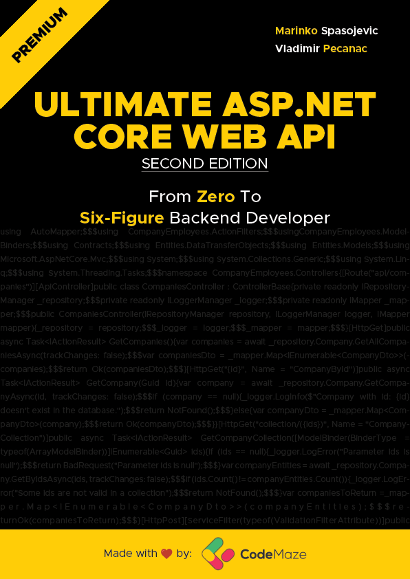 Ultimate ASP.NET Core Web API Second Edition - Premium Package