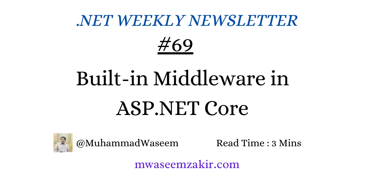 Built-in Middleware in ASP.NET Core