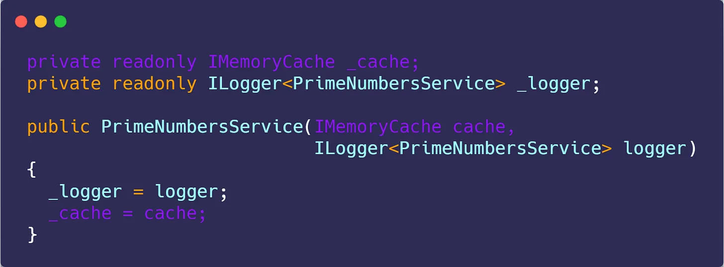 In Memory caching in .NET Core