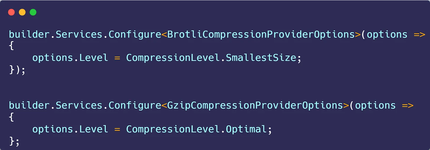 Response Compression in ASP.NET Core