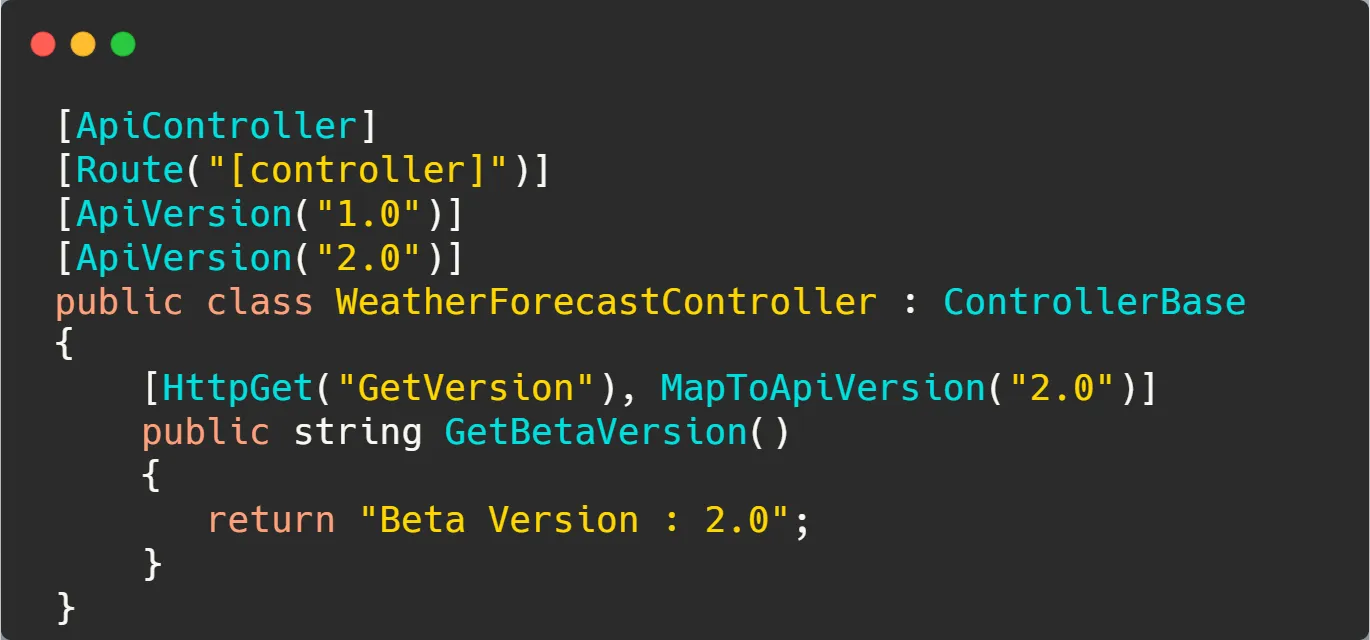 API Versioning in ASP.NET Core