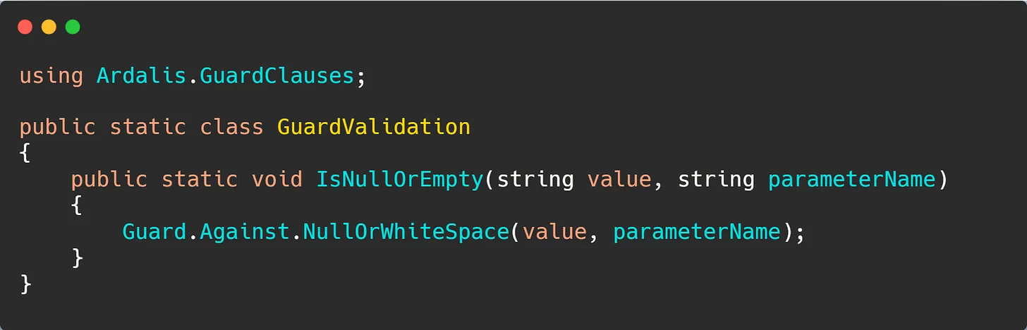 How to use Guard Clauses in C#