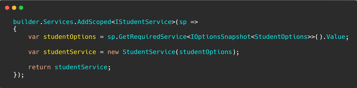 Decorator Pattern with Dependency Injection in .NET Core