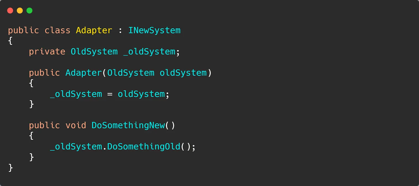 Adapter Design Pattern in C#