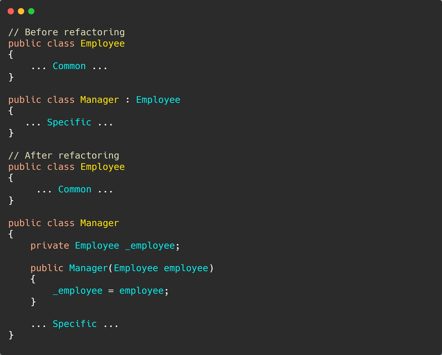 Refactoring in C#