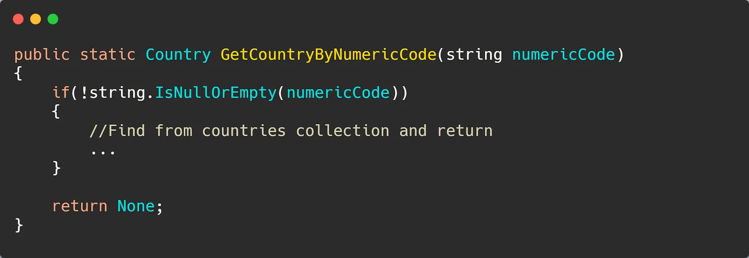 Null Object Pattern in C#