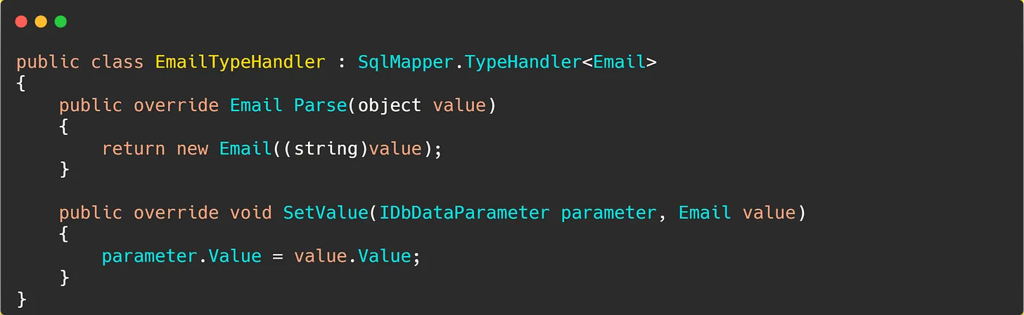 Custom Type Handling with Dapper in .NET