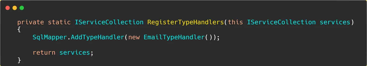 Custom Type Handling with Dapper in .NET