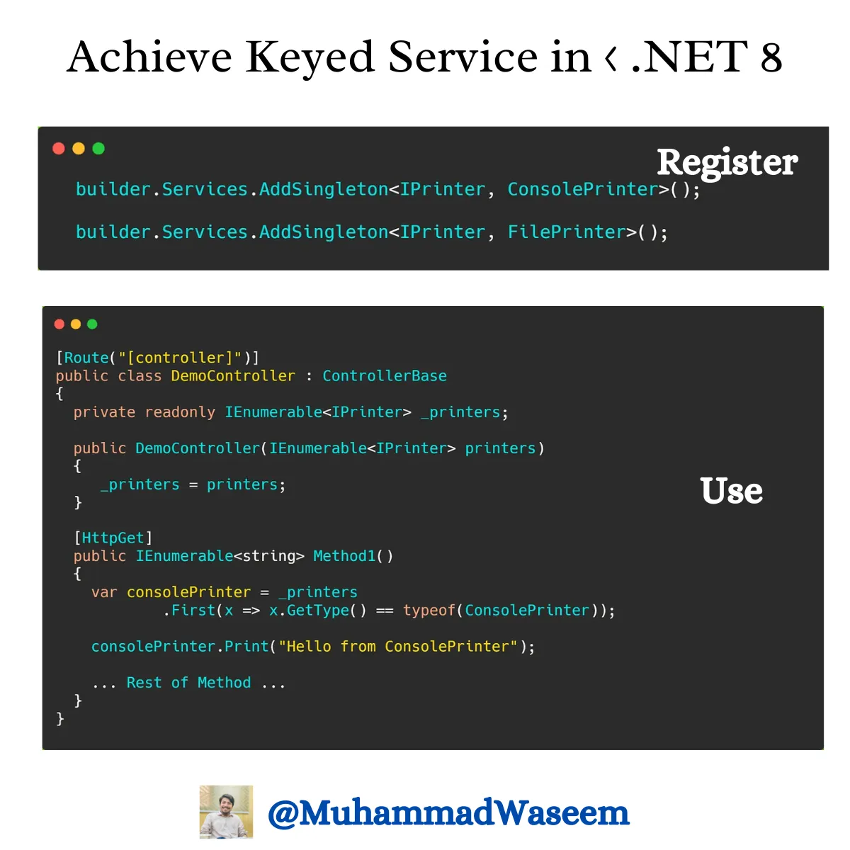 Keyed Service Dependency Injection in .NET